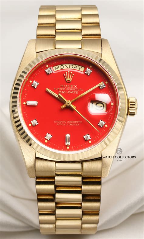 gold rolex red face